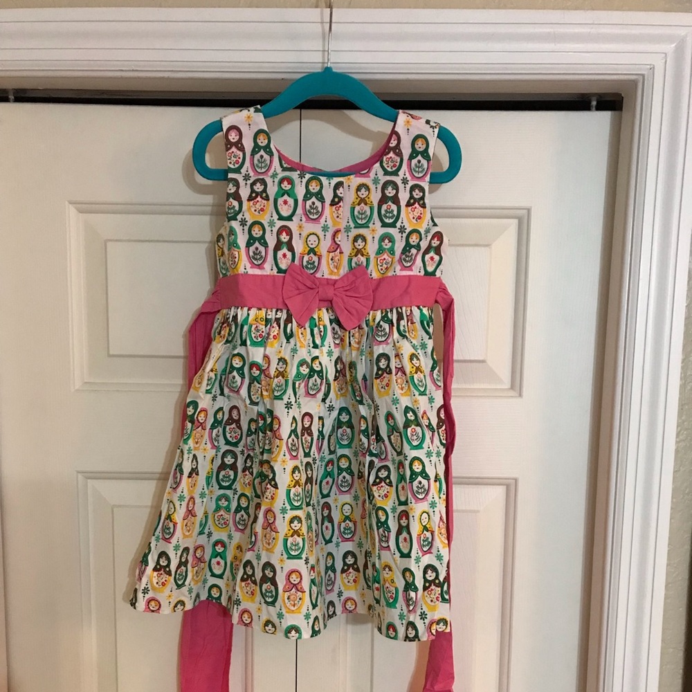 Girls Tatyana Taty Matryoshka nesting dolls dress retro vintage mom and me